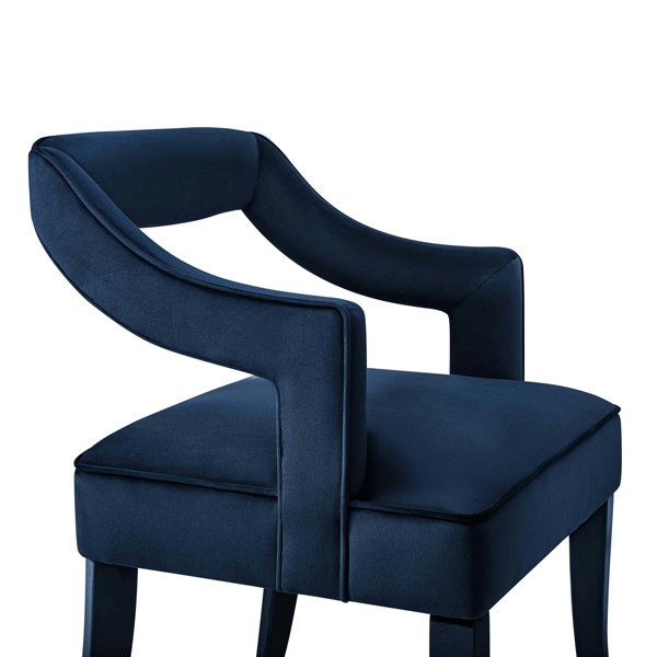 Furniture Edit Tiffany Navy Velvet Dining Chair