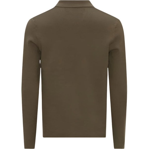 Samsoe Samsoe Samsoe Guna Half-Zip Long Sleeve Knit in Crocodile Green