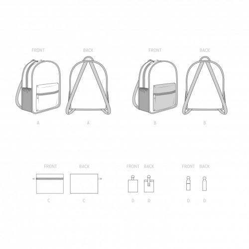 Simplicity Sewing Pattern 9518, Bags OS (One Size Only) - Intermediate