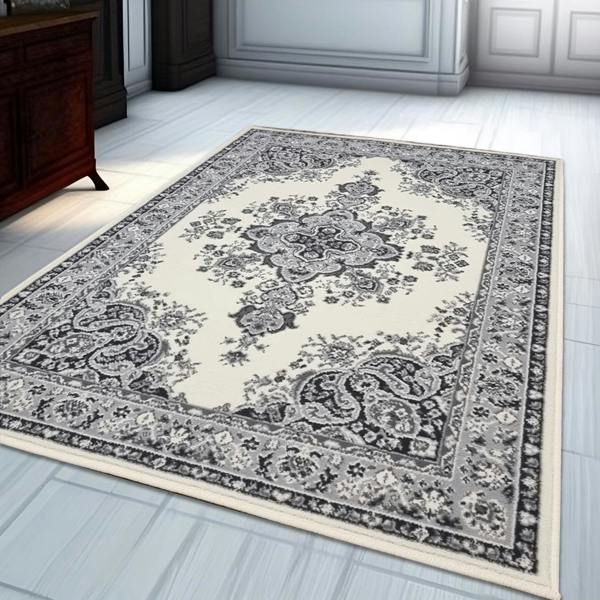 Cream Grey Vitage Rug Large Small XL Soft Modern Oriental Living Room Bedroom Carpet Rug