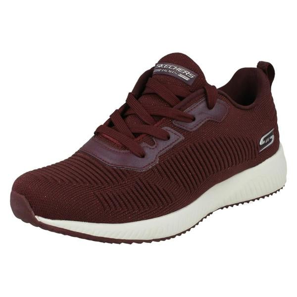 Skechers Ladies Skechers Bobs Sports Memory Foam Trainers Total Glam 32502