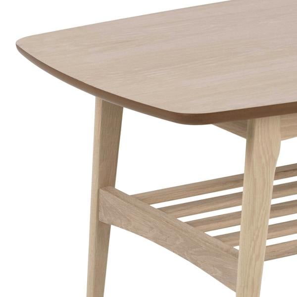 Wyld Haus Milan Oak Veneer Coffee Table with Lower Shelf