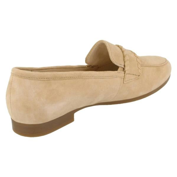 Gabor Ladies Gabor Sand Suede Slip On Shoes 82.432