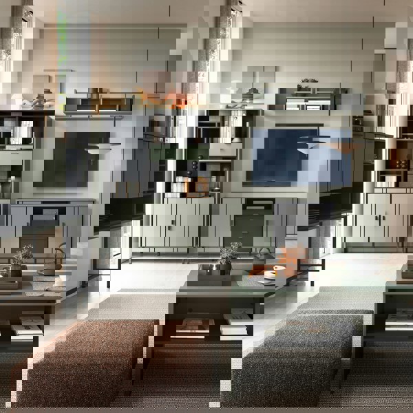 Furniture To Go Arundel TV Cabinet 2 Door 2 Drawer 158cm Wide in Green/Grey