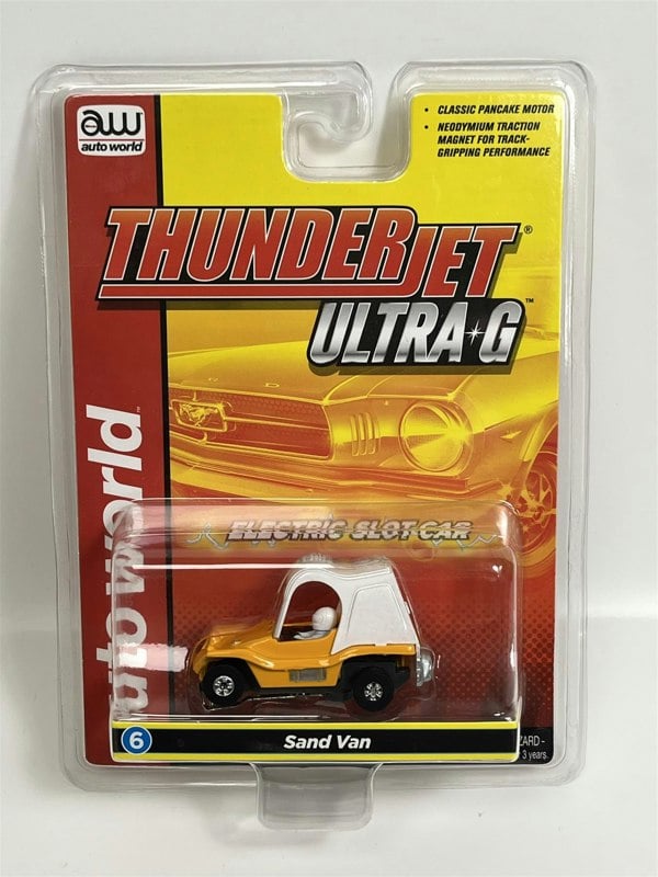 Auto World Slot Cars Sand Van Orange Thunderjet Ultra G HO Slot Car SC367-6