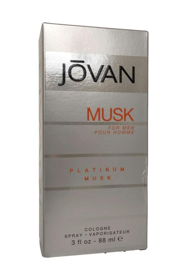 Jovan Platinum Musk for Men Eau de Cologne Spray 88ml Jovan