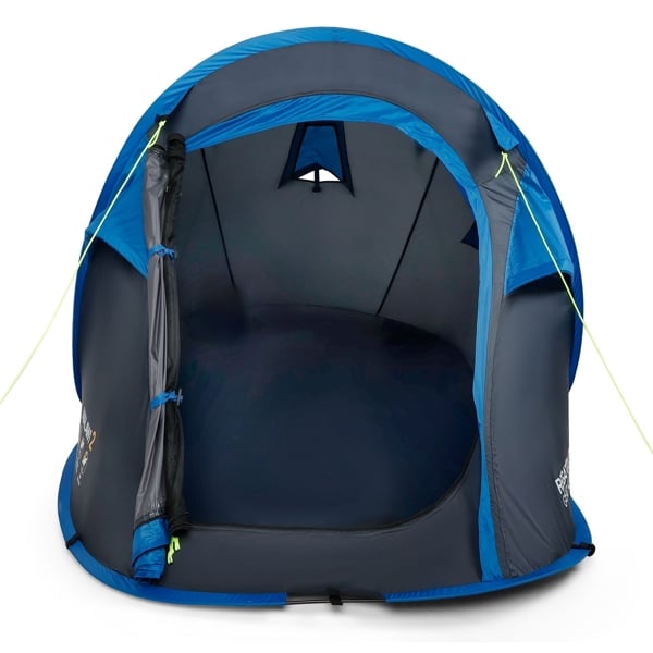 Regatta Great Outdoors Malawi 2 Man Pop Up Tent - Blue / Seal Grey