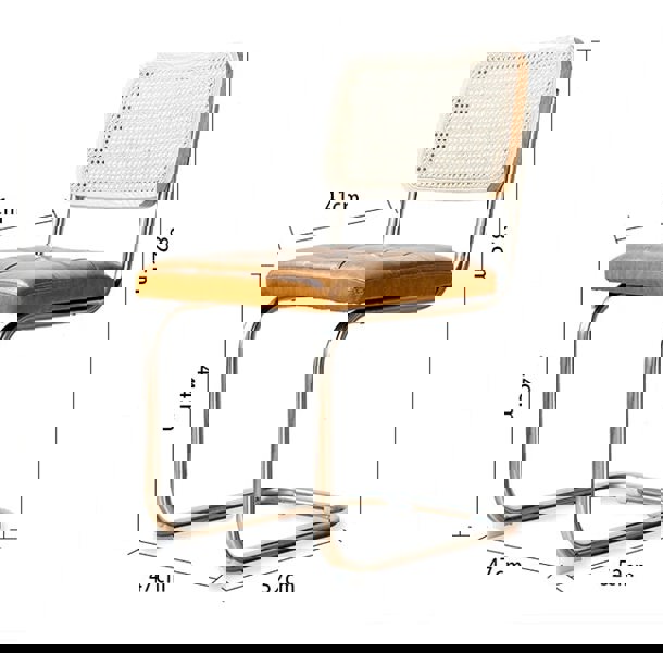 Citica Dining Chair Armless with Cane Back-Weilai Concept-Weilai Concept