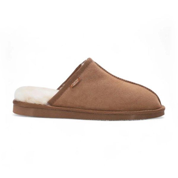 Infinity Leather Highland - Men's Genuine Sheepskin Suede Mule Slippers