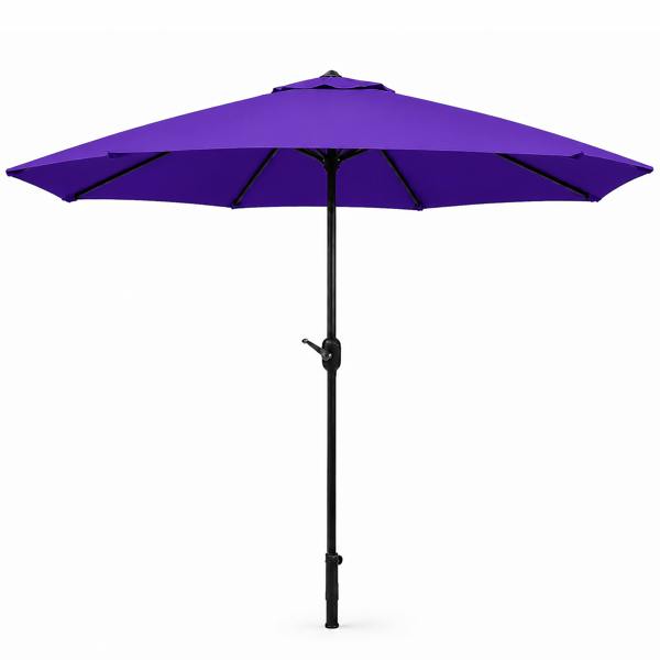 The Garden Marketplace 2.7M Wide Garden Parasol Tilt and Crank