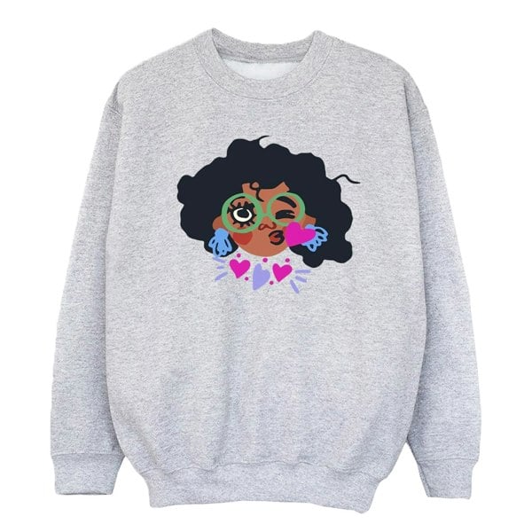 Disney Girls Encanto Mirabel Kiss Sweatshirt - Sports Grey