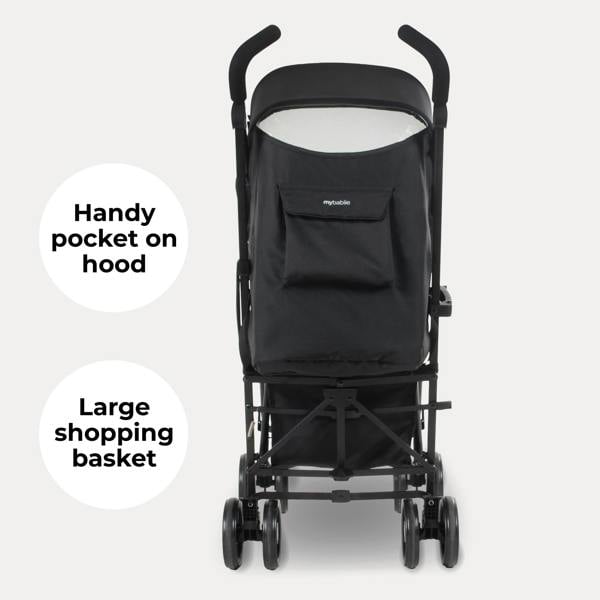 My Babiie MB01 Lightweight Stroller - Quilted Black