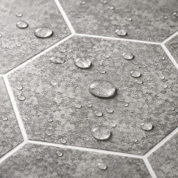 Britwall Dark Grey Hexagon PVC Shower Panel Matt Finish – Dark Grey