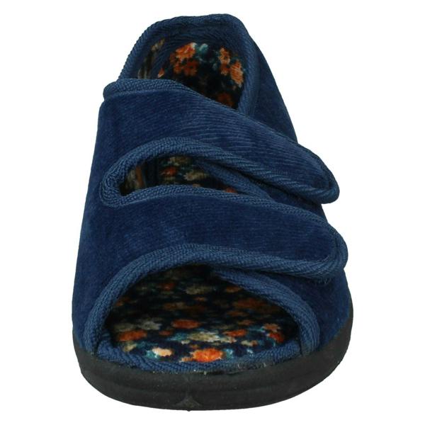 Four Seasons Ladies Four Seasons Floral Lined Slippers Mary