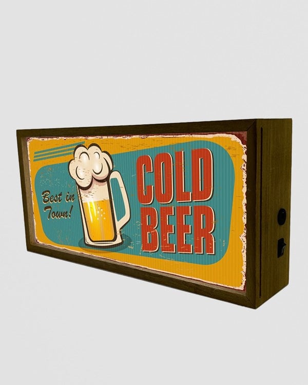 Light Box Home Cold Beer Best In Town
