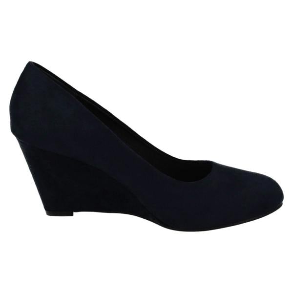 Spot On Ladies Spot On Elegant Wedge Heeled Court Shoes F90114