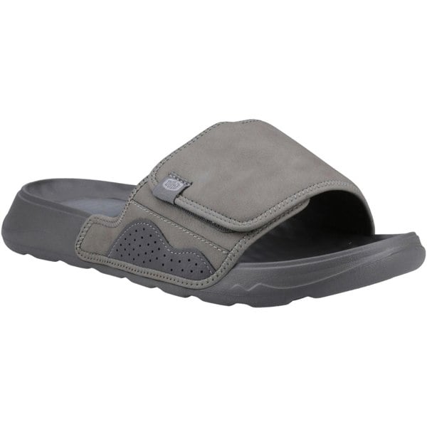 HEYDUDE Shore Slide Classic Polyester Men's Granite Grey Slides