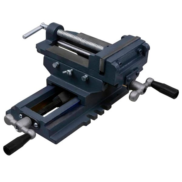 Berkfield Manually Operated Cross Slide Drill Press Vice 127 mm