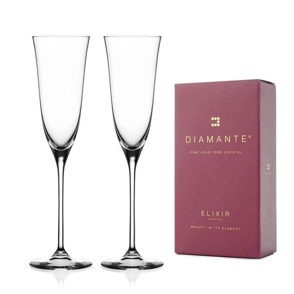 Diamante Kate Champagne Flutes - Set of 2