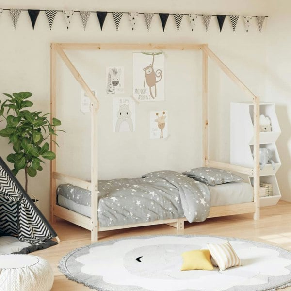 Berkfield Kids Bed Frame 80x160 cm Solid Wood Pine