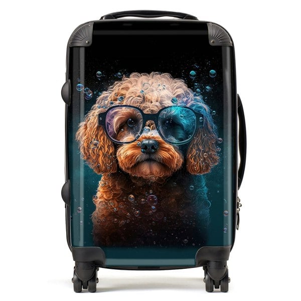 Warren Reed Cavapoo Dog Face Splashart Suitcase