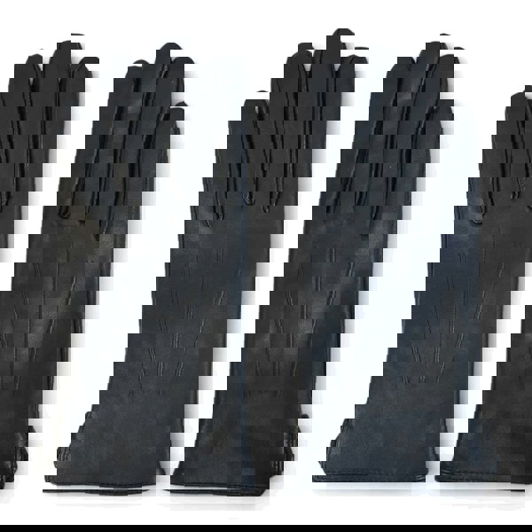 Infinity Leather Men's Leather Wool Lined Elastic Wrist Gloves