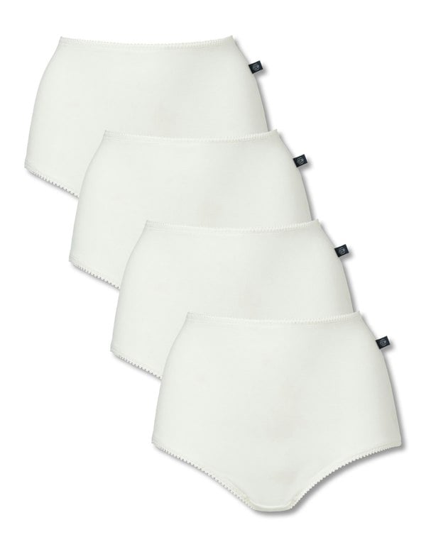 British Boxers Multipack 4 Pairs of Bamboo Full Briefs – Ivory