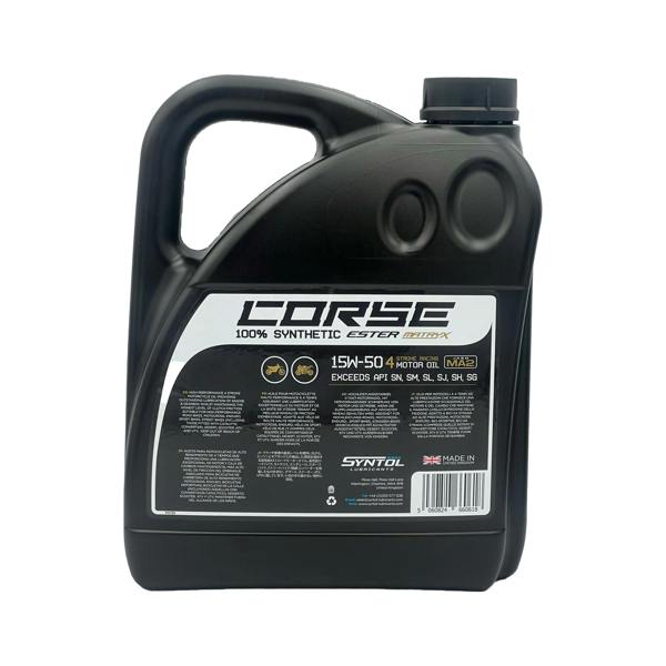 Syntol Motorcycle Motorbike Corse 4T 15W-50 Fully Synthetic Oil