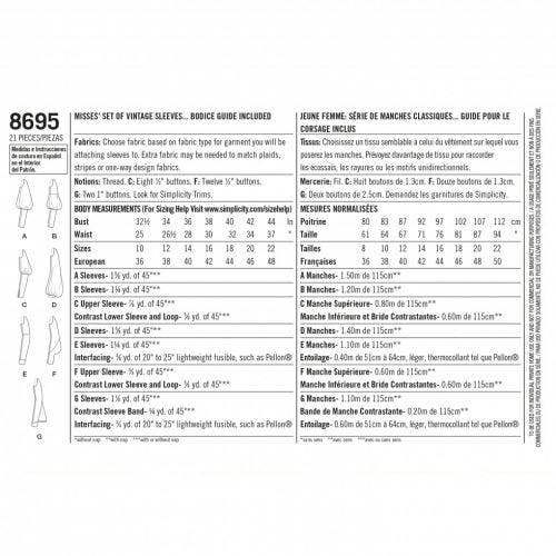 Simplicity Sewing Pattern 8695, Vintage Style for Women, A (10-12-14-16-18-20-22) - Intermediate