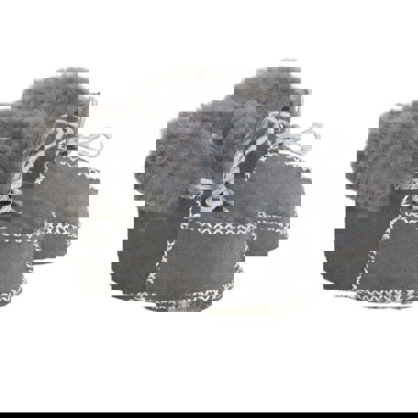 Eastern Counties Leather Kids Sheepskin Lace Up Boots - Grey