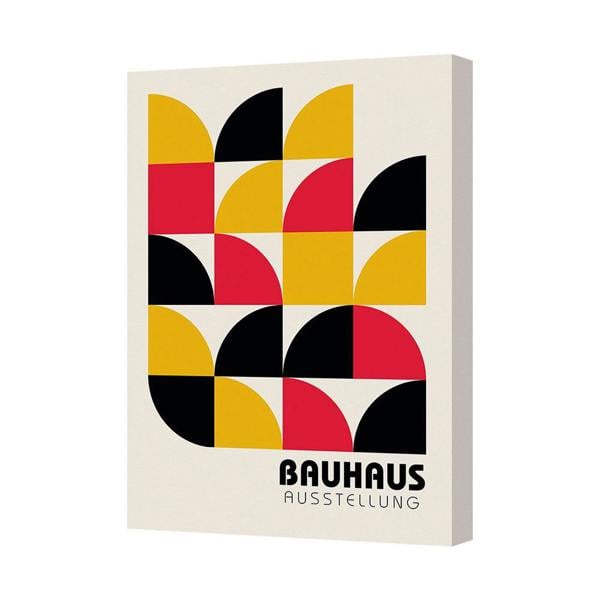 Benjamin Tate Design Bauhaus Ausstellung Canvas Print Geometric Abstract Artwork