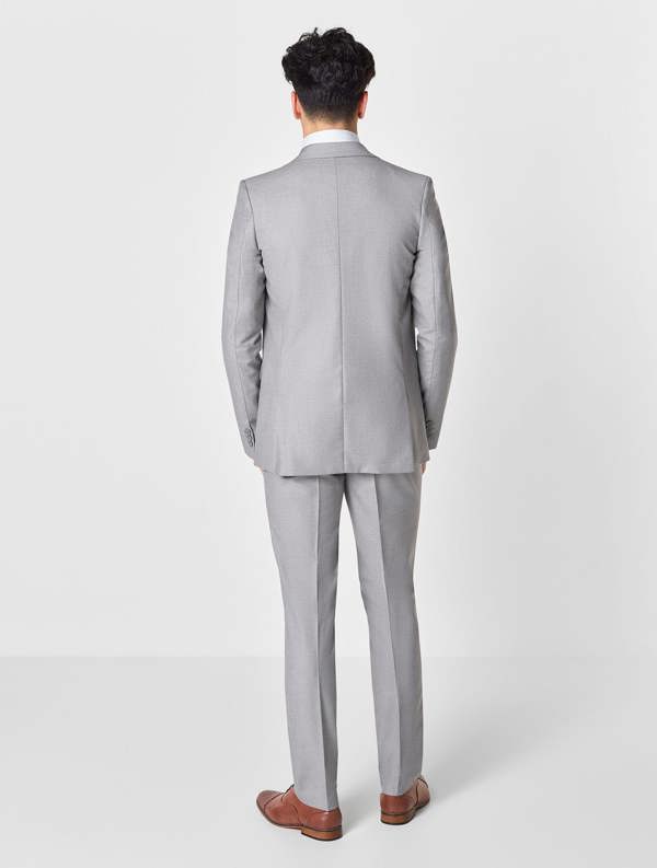Boys light grey wedding suit