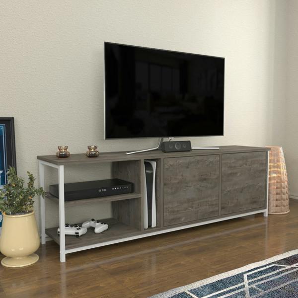 Decorotika Primrose Modern Tv Stand TV Cabinet for TV's up to 72"