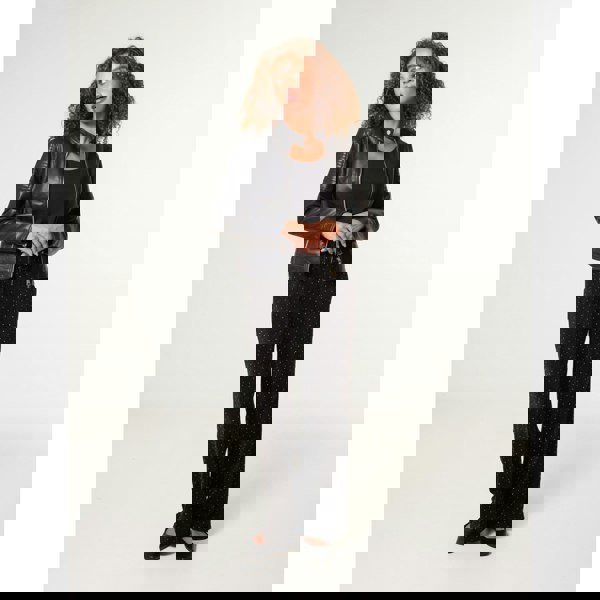 Blue Vanilla Rhinestone Detailed Trousers