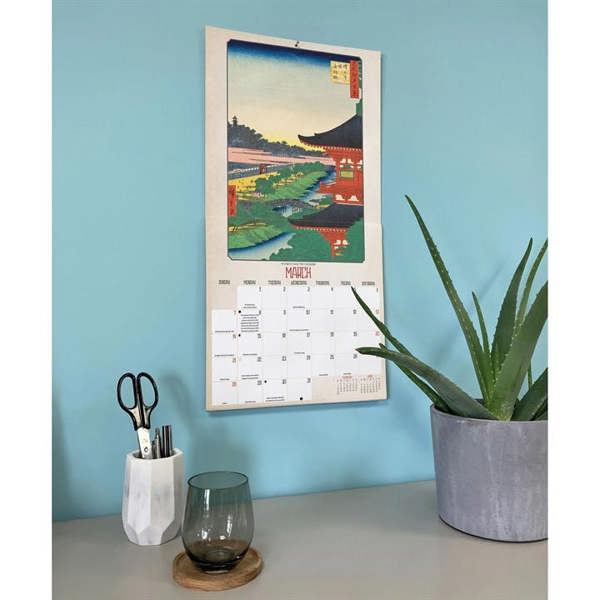 Japanese Woodblocks Calendar 2027, Wall Calendars, Month To View, Art, Gift