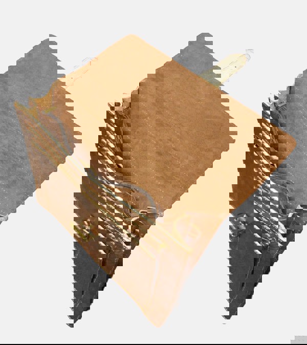 Berber Leather The Casablanca Large Satchel in Dark Brown