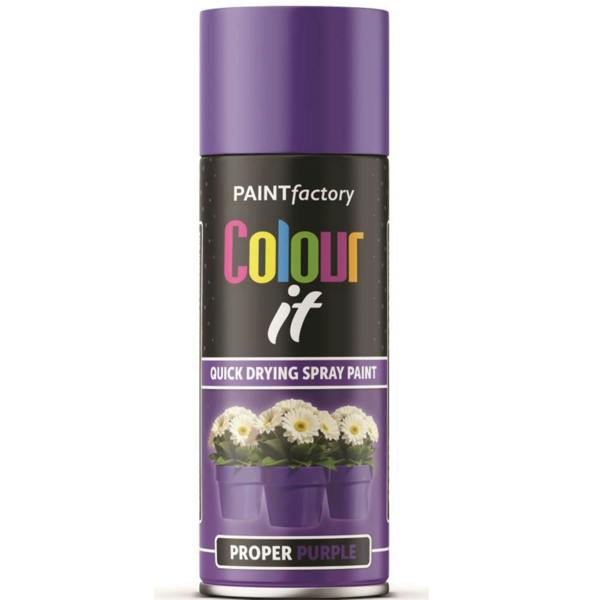 Paint Factory Proper Purple Gloss Spray Paint 400ml