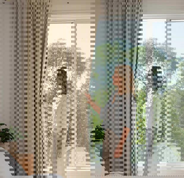 Anyhouz Anydrape 300cm Light Pawn High Quality Modern Velvet Blackout Curtains for Living Room Bedroom Dining Luxury Window Drape