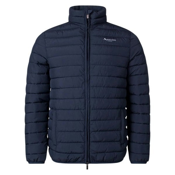 Aquascutum Mens Mock Neck Active Padded Jacket - Navy Blue