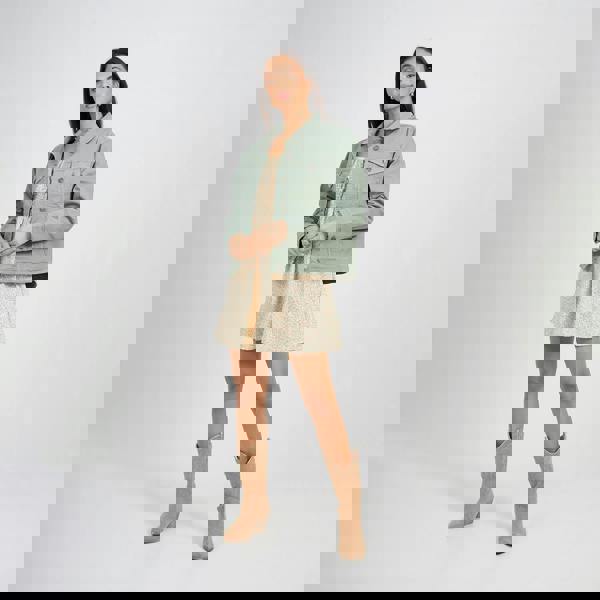 Brave Soul Khaki Denim Jacket - Khaki Image 3