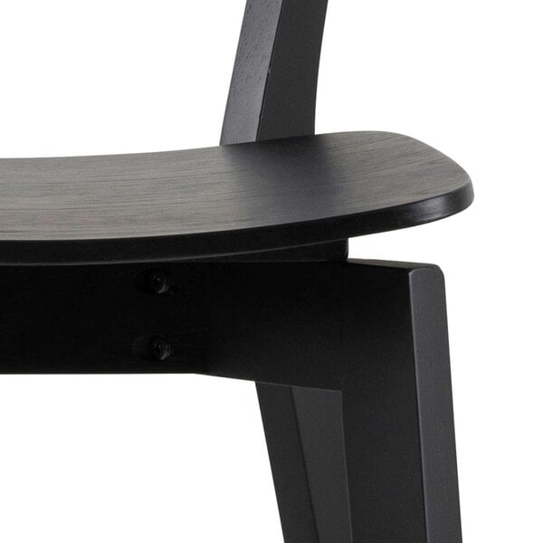 Wyld Haus Set of 2 Saffron Black Wooden Bar Stools