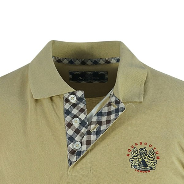 Aquascutum London Crest Polo Shirt - Beige