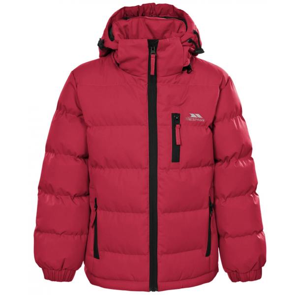 Trespass Kids Boys Tuff Padded Winter Jacket - Red - 
