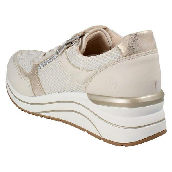 Remonte Ladies Remonte Vegan Lace Up and Zip Trainers D0T19
