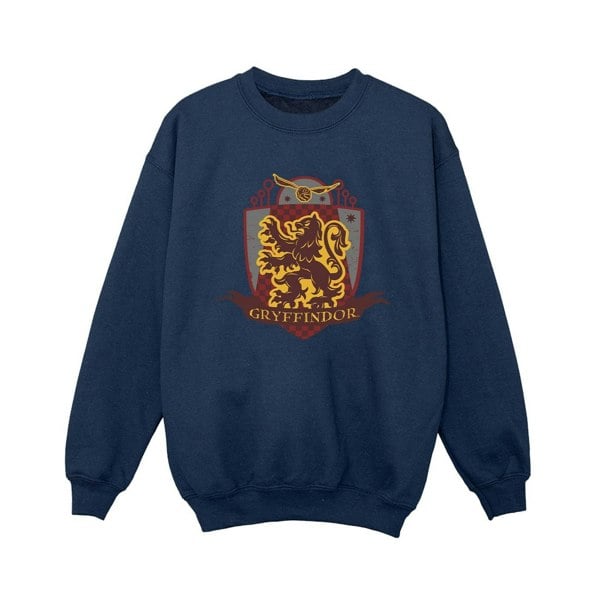 Harry Potter Boys Gryffindor Chest Badge Sweatshirt - Navy Blue