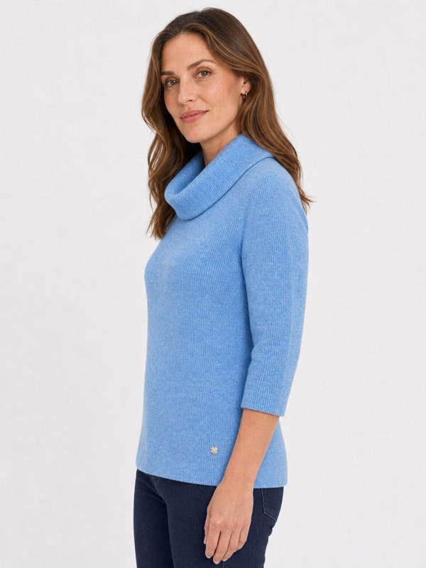 PennyPlain Cowl Top - Cornflower