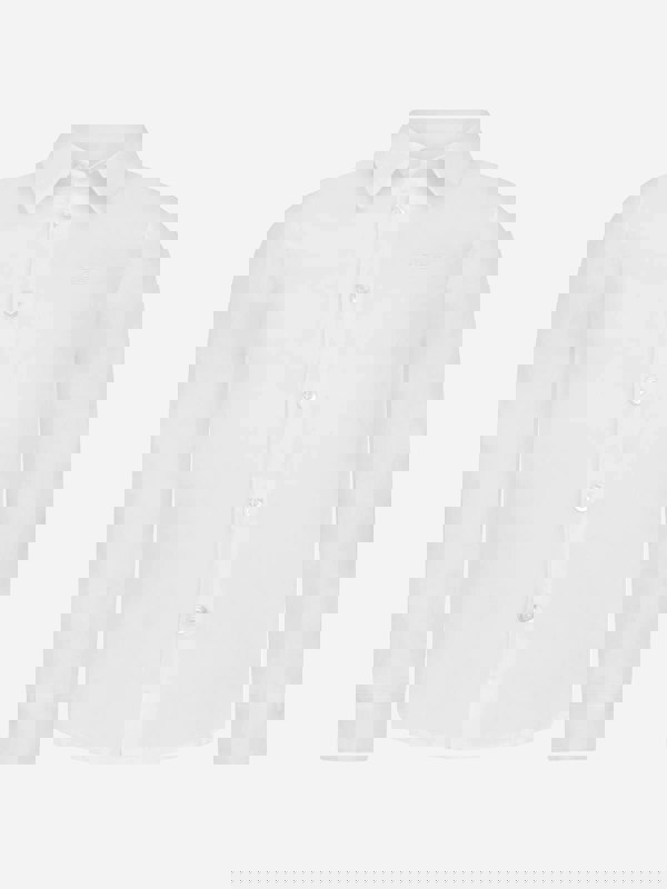 Emporio Armani Boys Cotton Long Sleeve Branded Shirt