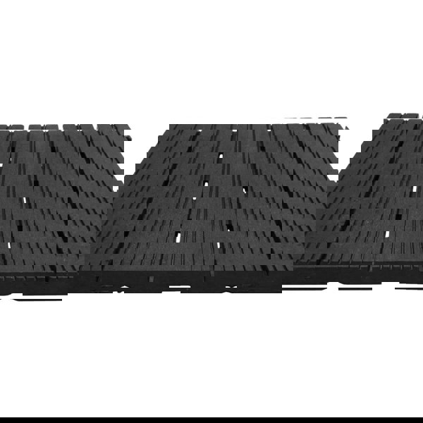 Oseasons Cosmpolitan (Pack of 10) ECO Interlocking 30x30cm Decking Tiles in Graphite