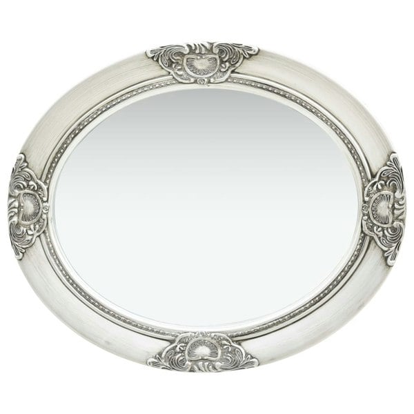 Berkfield Wall Mirror Baroque Style 50x60 cm Silver