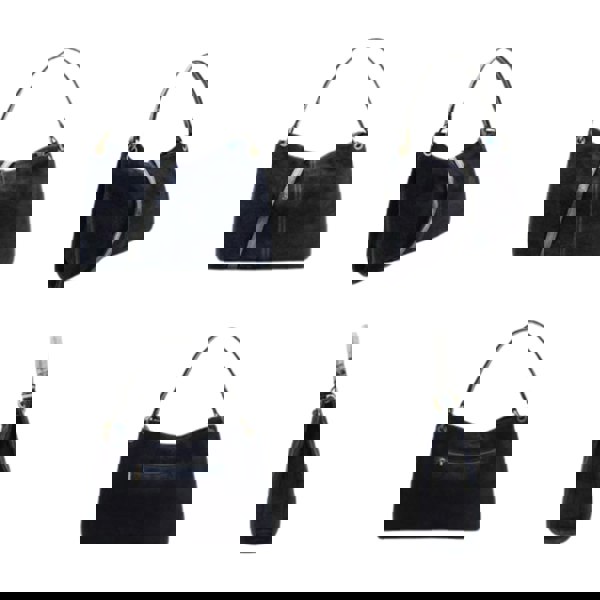 Kitise Genuine Italian Suede Leather Stylish Small Shoulder Bag With Detachable Strap